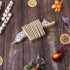 Сувенирный музыкальный инструмент «Трещотка крокодил пятнистый», 4×27×9 см, дерево, МИКС - Фото 6