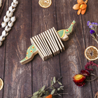 Сувенирный музыкальный инструмент «Трещотка крокодил пятнистый», 4×27×9 см, дерево, МИКС - Фото 9