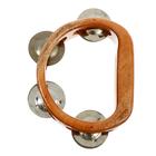 Сувенирный музыкальный инструмент "Тамбурин" дерево 3x16x12 см - Фото 4