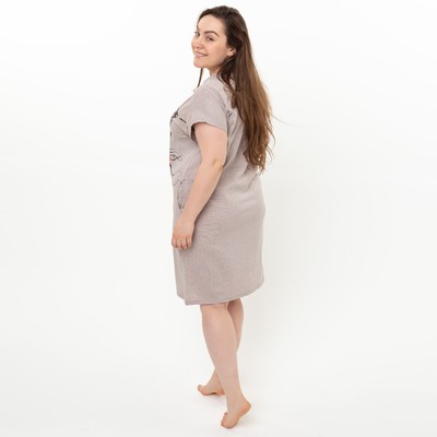 Ночная сорочка женская, цвет персик, размер 62