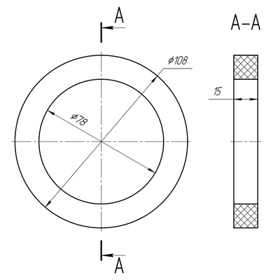 Прокладка под бачок унитаза «АНИ Пласт» М075, вспененная