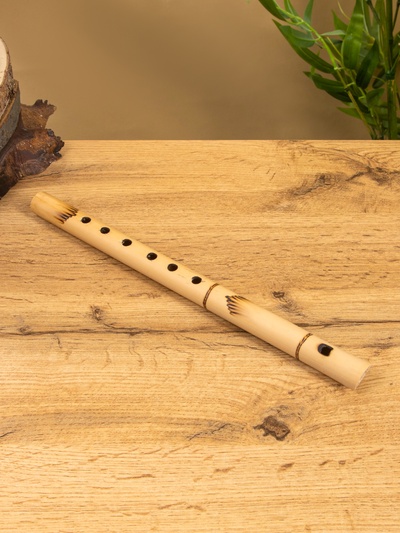 Сувенирный музыкальный инструмент «Флейта светлая», 30×1.8×1.8 см, бамбук