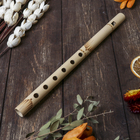 Музыкальный инструмент бамбук "Флейта светлая" 30x1,8x1,8 см - Фото 2