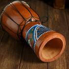 Сувенирный музыкальный инструмент «Барабан Джембе ящерица», 14×14×30 см, МИКС - Фото 4