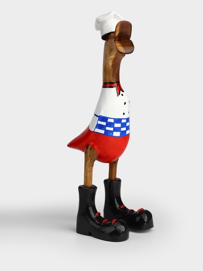 Сувенир «Утка шеф-повар», 13×9×27 см, дерево