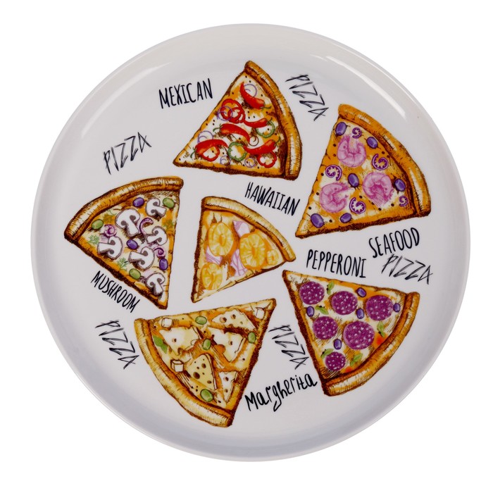 Набор для пиццы "Пицца", 7 предметов: 1 шт - 30 см, 6 шт - 20 см - фото 114089364