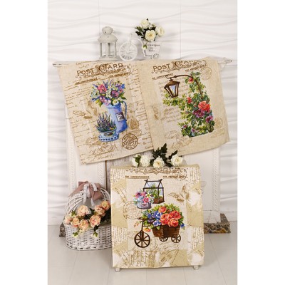 Полотенце 45х60см Встреча, рогожка 170г/м, хл100%