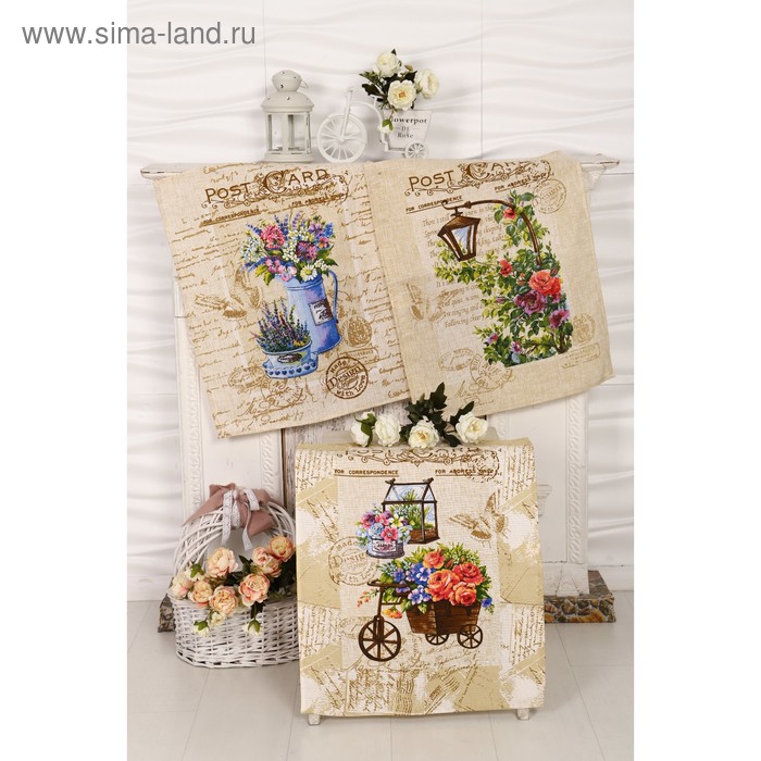 Полотенце  45х60см Встреча, рогожка 170г/м, хл100% - Фото 1