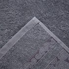 Полотенце махровое Бодринг 50х90 +/- 2см, серый, хлопок 100%, 430г/м2 - Фото 4