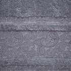 Полотенце махровое Бодринг 70х140 +/- 2см, серый, хлопок 100%, 430 г/м2 - Фото 3