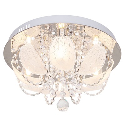 Люстра ЭкономСвет с ПДУ «Арлингтон» 4x40Вт E14 хром 40х40х23 см