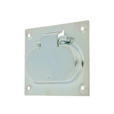 Ручка откидная скрытая 100х80 мм, покрытие цинк