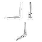 Кронштейн 125х150, белый, 40 шт (комплект 40 шт) - фото 20932971