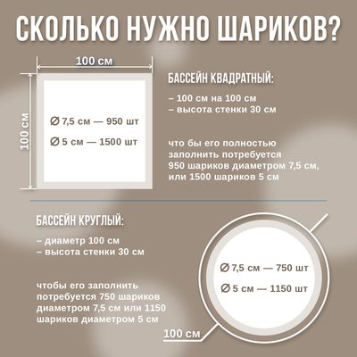 Шарики для сухого бассейна для сухого бассейна 500 шт., белый перламутр
