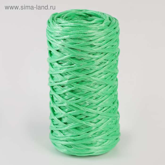 Шпагат ПП, d=1,6 мм, 60 м, цвет зелёный - Фото 1