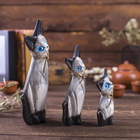 Сувенирный набор дерево "Кошечки с черным хвостиком" (20,15,12) 4х13х20 см - фото 809212040
