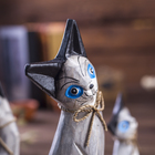 Сувенирный набор дерево "Кошечки с черным хвостиком" (20,15,12) 4х13х20 см - фото 809212043