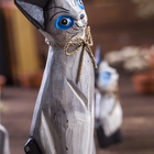 Сувенирный набор дерево "Кошечки с черным хвостиком" (20,15,12) 4х13х20 см - фото 809212044