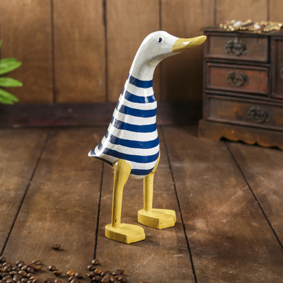 Сувенир «Утка морячок», 13×12×23 см, дерево