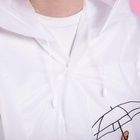 Дождевик взрослый плащ «Наслаждаюсь дождём», размер 42-48, 60×110 см, белый - Фото 11