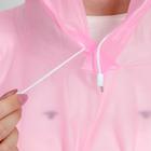 Дождевик - пончо No probllama, оверсайз, 97 х 120 см, цвет розовый - Фото 7