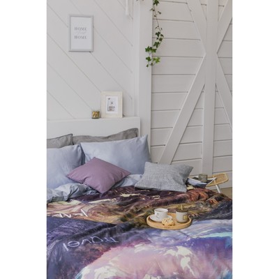 Постельное бельё "Этель" дуэт Горный пейзаж 143х215 см - 2 шт, 260х240 см, 50х70 см - 2 шт, мако-сатин