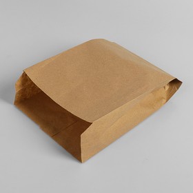 Пакет бумажный фасовочный, крафт, V-образное дно 25 х 17 х 7 см Ош
