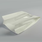 Пакет бумажный фасовочный, белый, с окном, V-образное дно 35 х 20(10) х 9 см - Фото 1