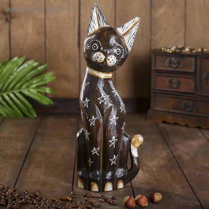 Сувенир дерево "Кошка Звездочка" 4,5х9х30 см - Фото 1