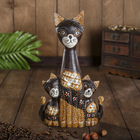 Сувенир "Три кошки с узором" дерево 5х18х30 см - фото 10827861