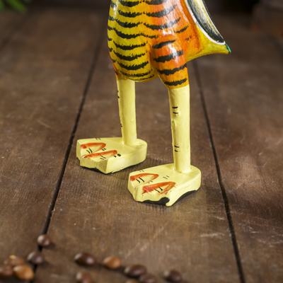 Сувенир «Утка Тигриные полоски», 13×12×23 см, дерево