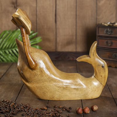 Подставка под бутылку «Классическая уточка», 37×28×13 см, дерево