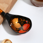 Ложка деревянная «Хохлома», полубаская, традиционная роспись - Фото 3