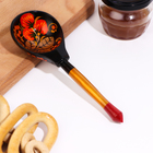 Ложка деревянная «Хохлома», полубаская, традиционная роспись - Фото 7