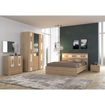 Тумба прикроватная Бавария 500х330х420 Дуб Ривьера