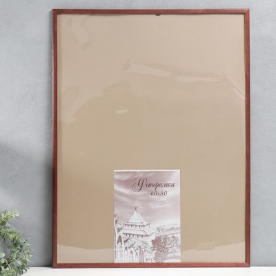 Фоторамка для фото 60×80 см Tonga, сосна, (пластиковый экран), венге