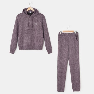 Комплект женский (толстовка, брюки) "Пеппа" цвет брусничный, р-р 50