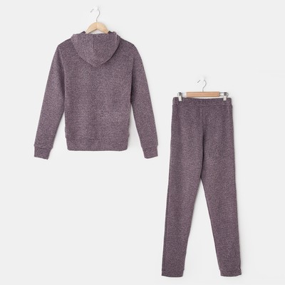 Комплект женский (толстовка, брюки) "Пеппа" цвет брусничный, р-р 50
