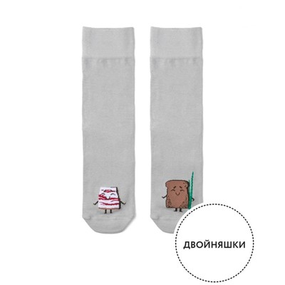 Носки мужские, цвет светло-серый меланж, размер 29