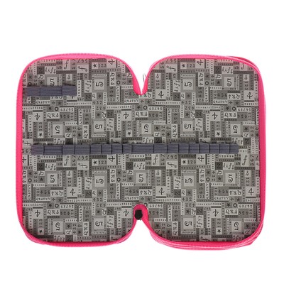 Пенал 3 секции «Гимнастика», 120 х 205 мм, с блёстками