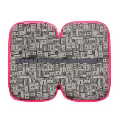 Пенал 3 секции «Гимнастика», 120 х 205 мм, с блёстками