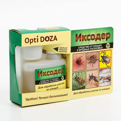 Средство для обработки территории от клещей Иксодер Opti Doza, 100 мл
