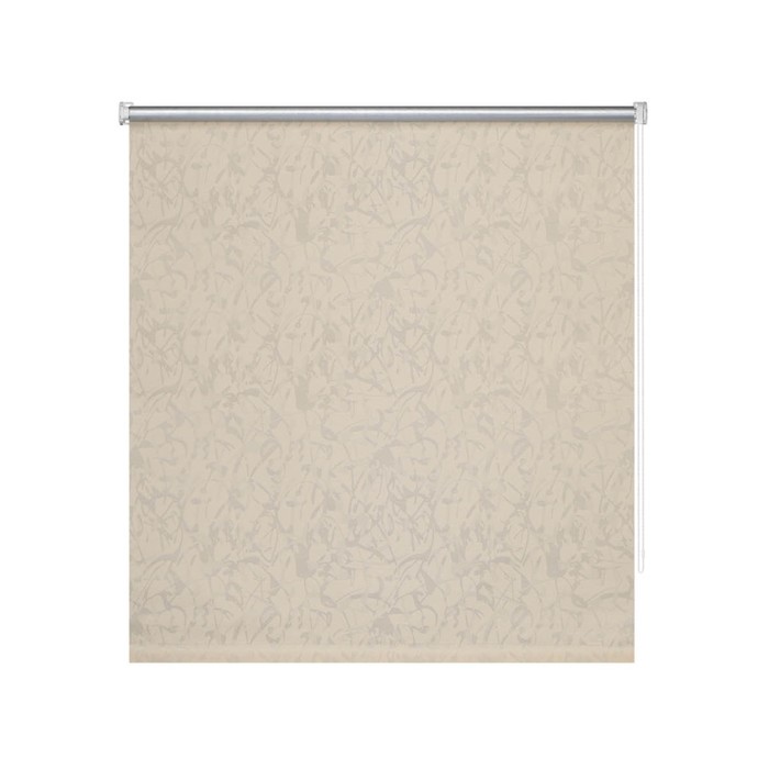 Штора рулонная «Блэкаут. Жаккард. Муар», 60х175 см, цвет бежевый