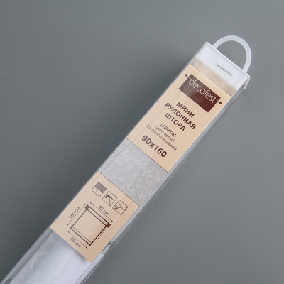 Штора рулонная 90х160 см "Бернаут. Цветы", плотность 115 г/м2, цвет белый