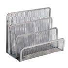 Подставка для бумаг, серая, сетка - Фото 1