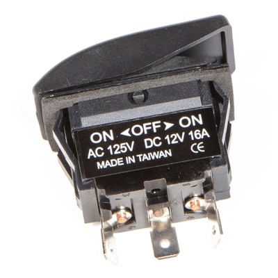 Переключатель Skipper 1011301, пластик черный, -15АА, 12V