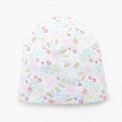 Чепчик для девочки, цвет ментол/цвет., рост 62 см, (40)