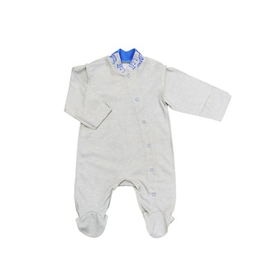 Комбинезон для мальчика с закрытой ручкой, цвет бежевый, рост 56 см, (36)