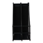 Лоток для бумаг вертикальный, металлическая сетка, 2 отделения, чёрный - Фото 4