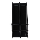 Лоток для бумаг вертикальный, металлическая сетка, 2 отделения, чёрный - Фото 6